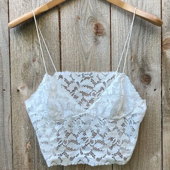 Intimately Free People Ivory Lace Brami - Picture 2 of 14